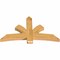 Ekena Millwork Davenport Rough Sawn Timber Gable Bracket, Western Red Cedar, 60"W x 35"H x 4"D x 6"F, 14/12 Pitch GBW060X35X0406DAV00RWR - alternate 3
